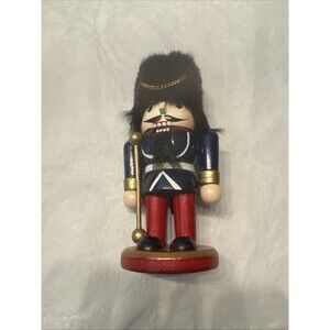 Vintage Black And Red Guard Nutcracker Christmas Decor